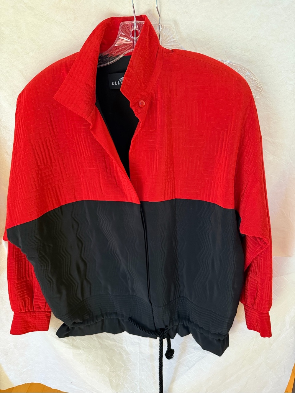 Vintage Ellen Tracy Silk Bomber type Jacket
